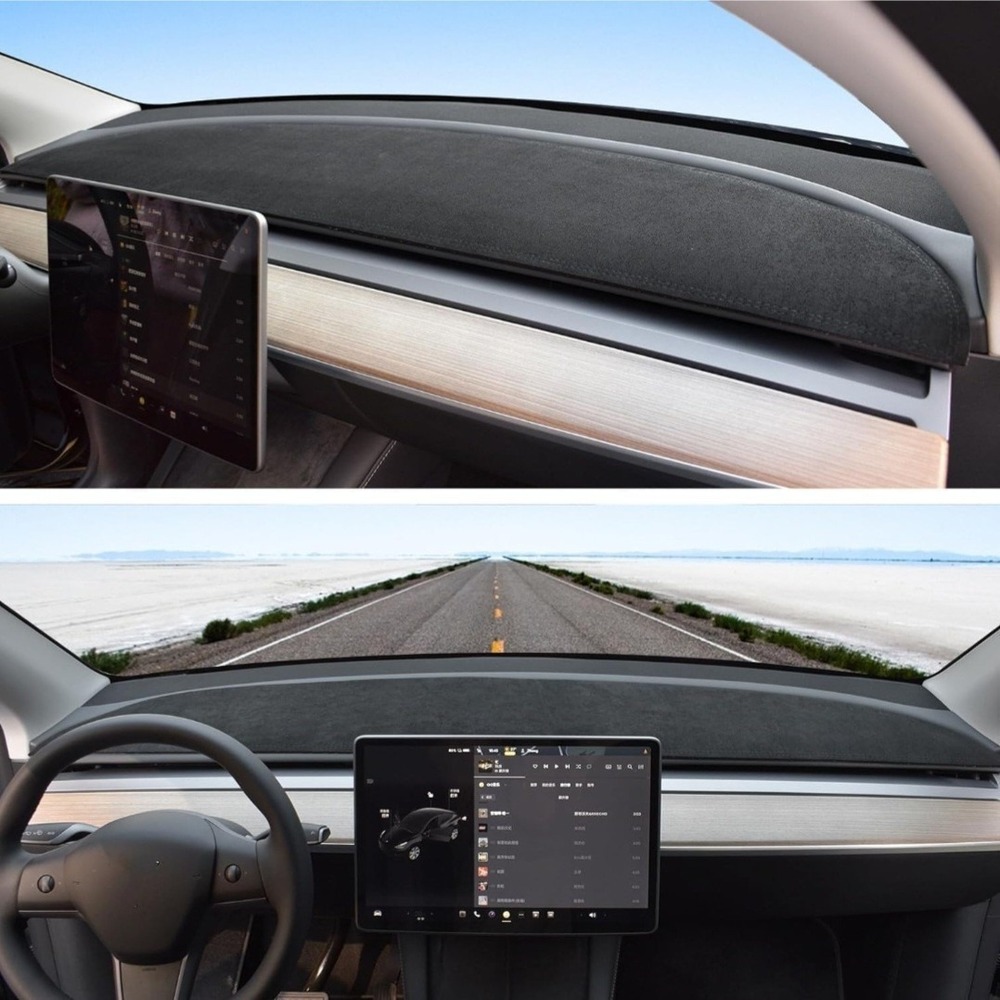 New Tesla Modle Y/3 Dashboard Cover For Interior‎  Auto Accessories Black
